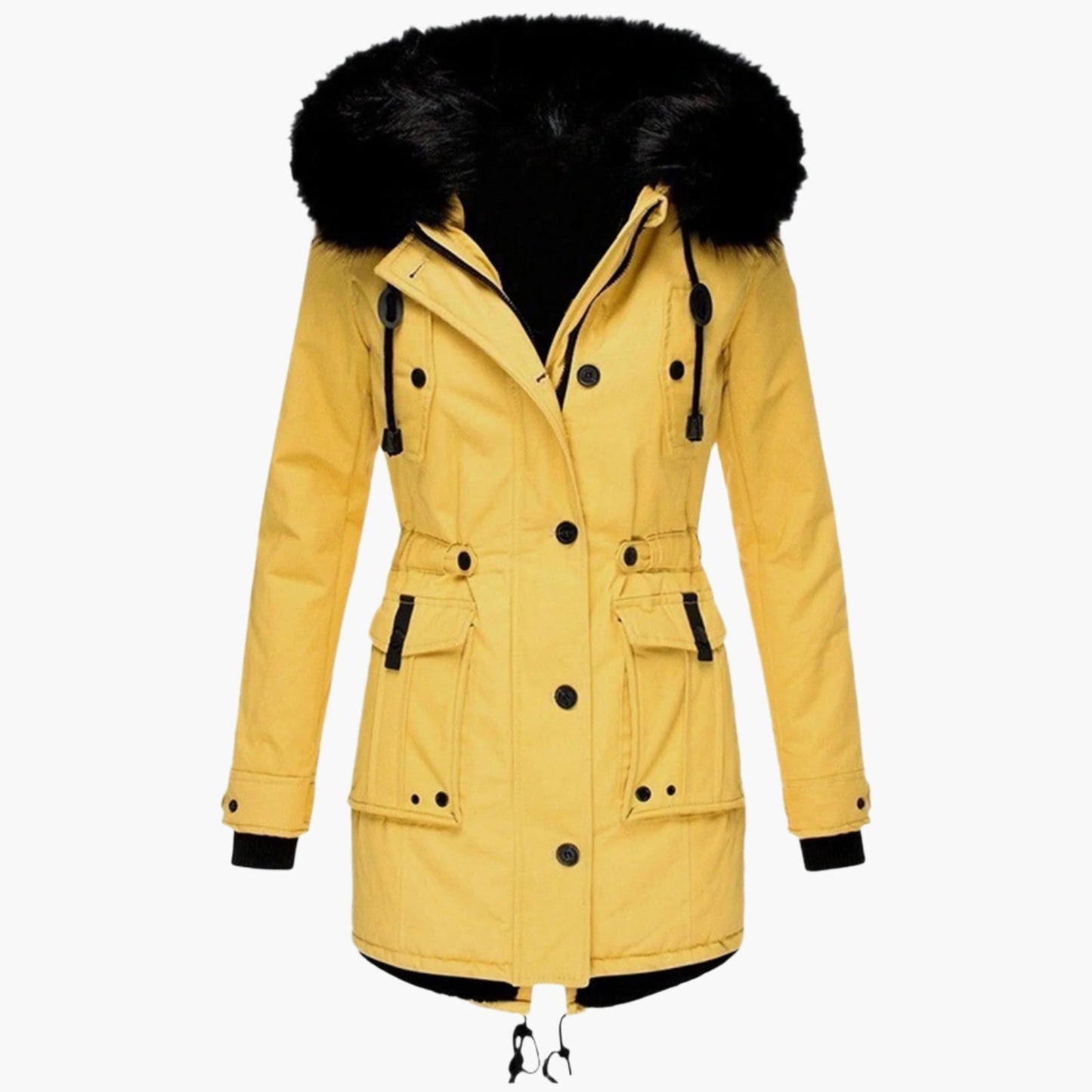 Dames Dikke Parka Jas met Capuchon – Waterafstotend, Casual voor Koud Weer