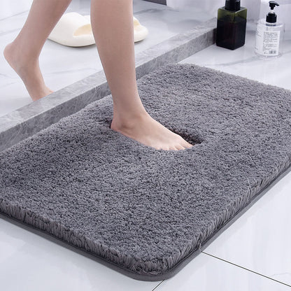Badmat Fluffy Wasbaar - Antislip Badkamermat voor Tegelvloer