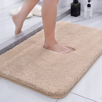 Badmat Fluffy Wasbaar - Antislip Badkamermat voor Tegelvloer