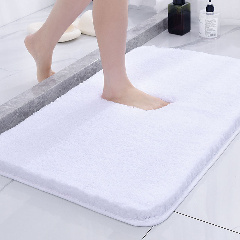 Badmat Fluffy Wasbaar - Antislip Badkamermat voor Tegelvloer