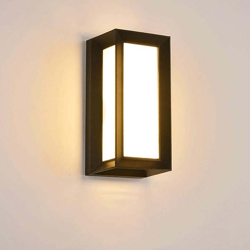 Buitenwandlamp met Bewegingssensor – Zwart, Waterdichte LED Tuinverlichting