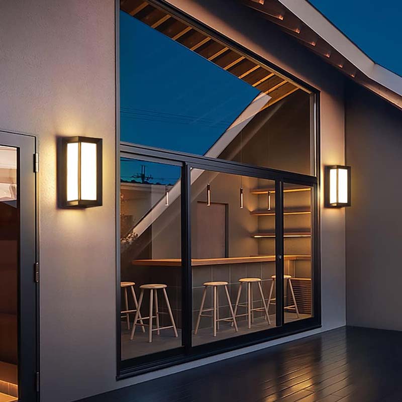 Buitenwandlamp met Bewegingssensor – Zwart, Waterdichte LED Tuinverlichting