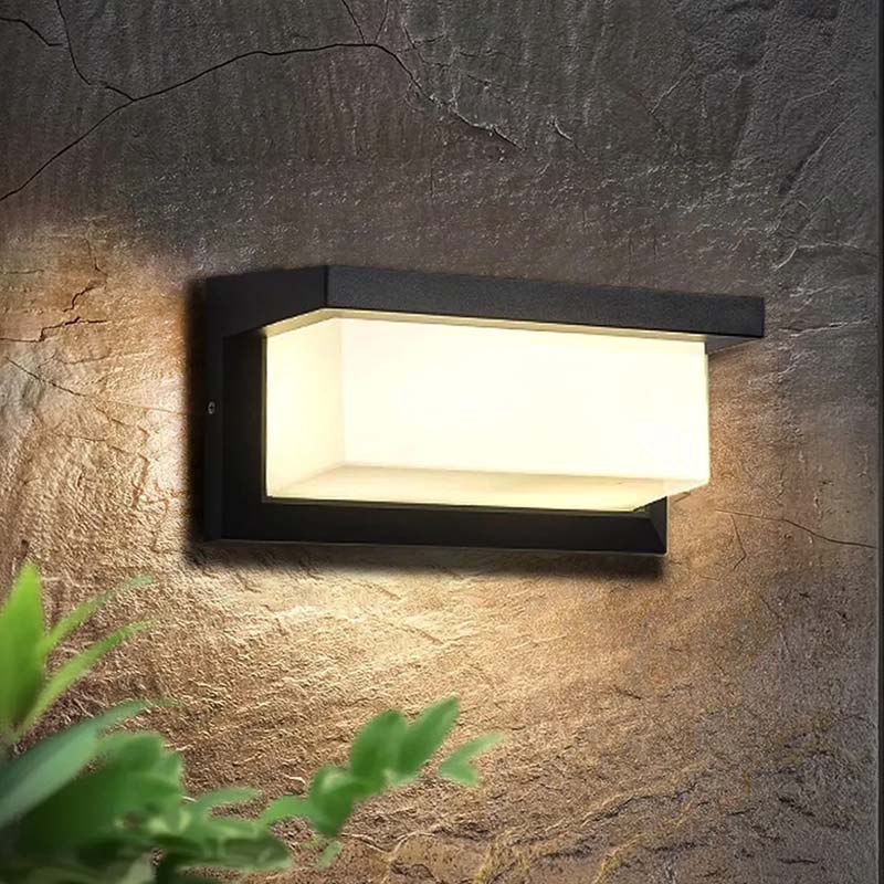 Buitenwandlamp met Bewegingssensor – Zwart, Waterdichte LED Tuinverlichting
