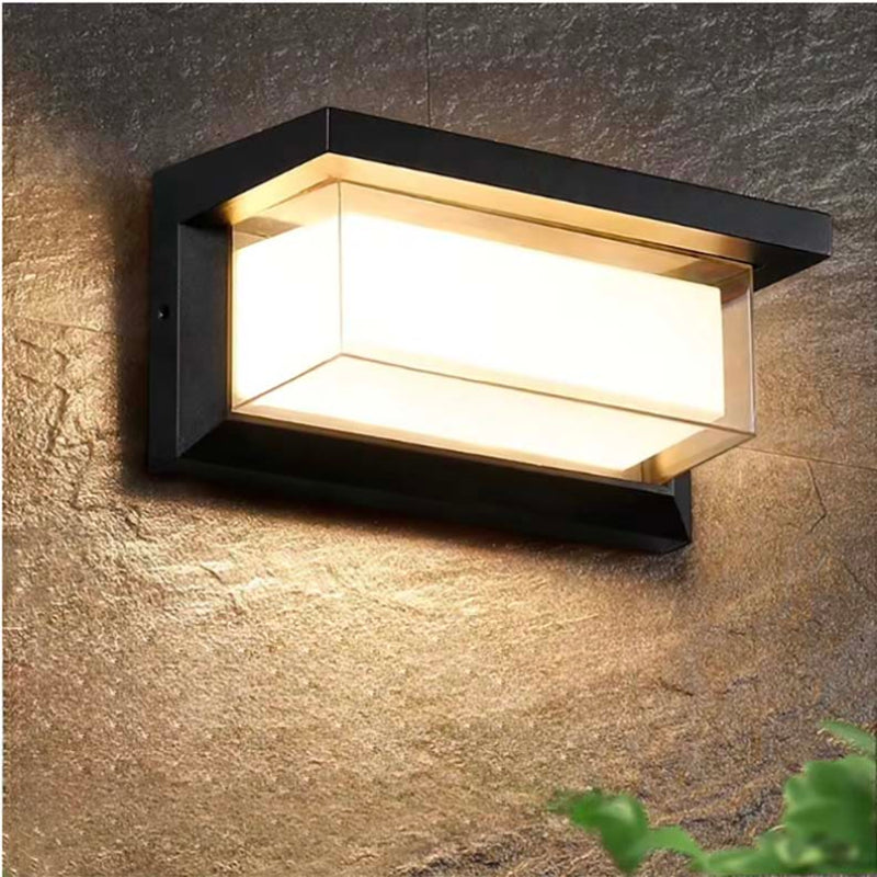 Buitenwandlamp met Bewegingssensor – Zwart, Waterdichte LED Tuinverlichting