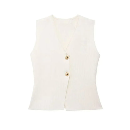 Lina - Mouwloze Gilet Top
