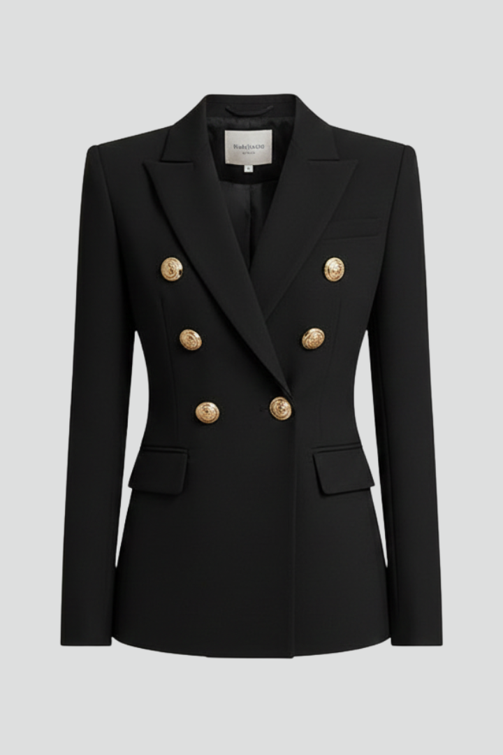 Dames Getailleerde Blazer – Dubbelzijdig, Geschikt voor Werk en Casual Gebruik