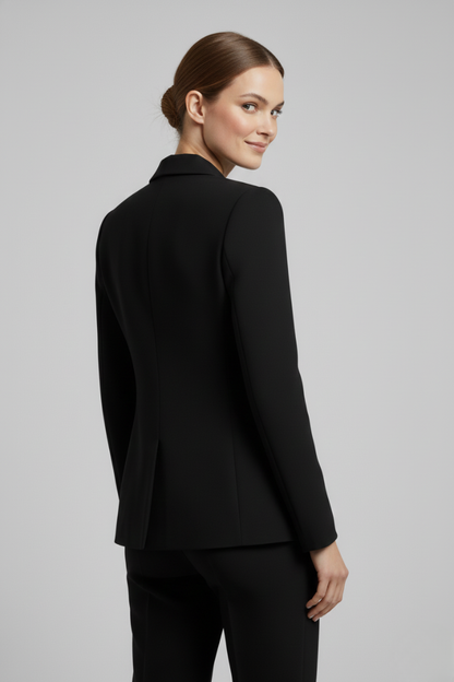 Dames Getailleerde Blazer – Dubbelzijdig, Geschikt voor Werk en Casual Gebruik