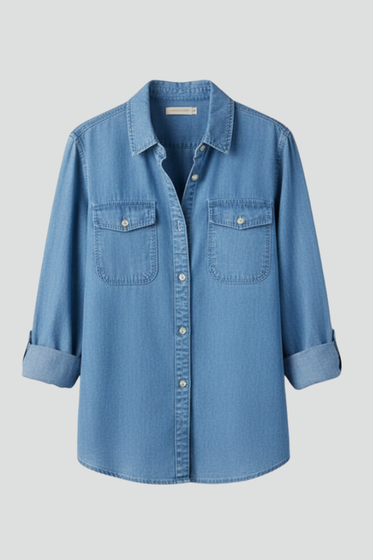 Dames Getailleerd Blouse – Met Knopen, Geschikt voor Casual en Werkgebruik