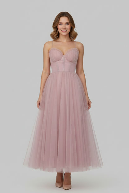 Dames A-lijn Maxi Jurk – Strapless, Geschikt voor Feestelijke Gelegenheden en Zomergebruik