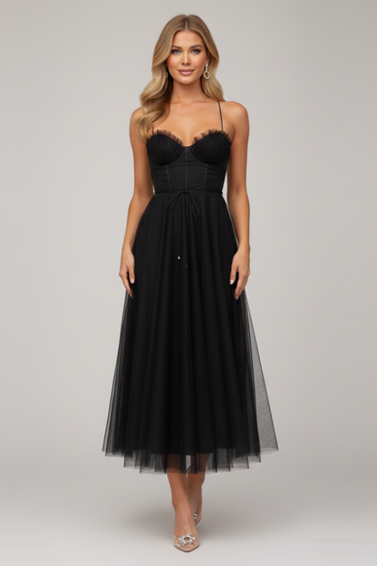 Dames A-lijn Maxi Jurk – Strapless, Geschikt voor Feestelijke Gelegenheden en Zomergebruik