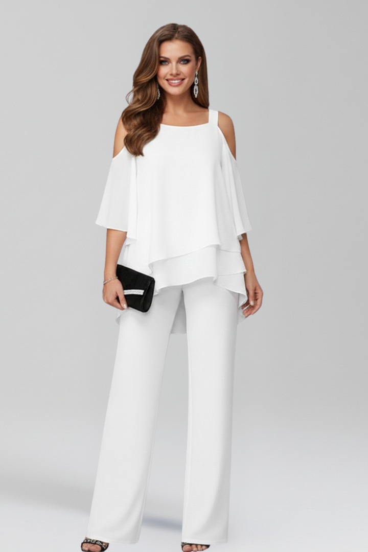 Dames Getailleerde Jumpsuit – Met Koude Schouders, Geschikt voor Zomer en Casual Gebruik