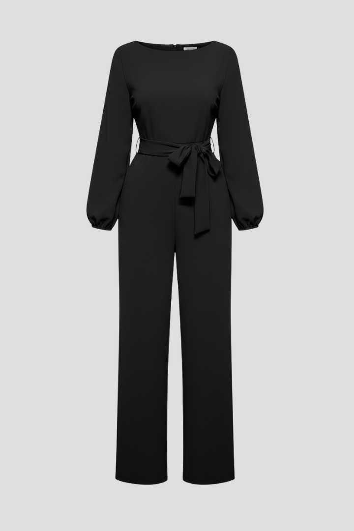 Dames Getailleerde Jumpsuit – Met Riem, Geschikt voor Casual en Werk, Ideaal voor Lente en Zomer
