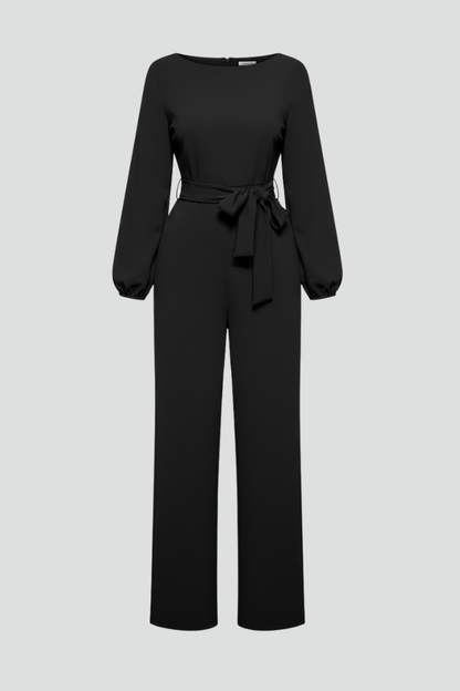Dames Getailleerde Jumpsuit – Met Riem, Geschikt voor Casual en Werk, Ideaal voor Lente en Zomer