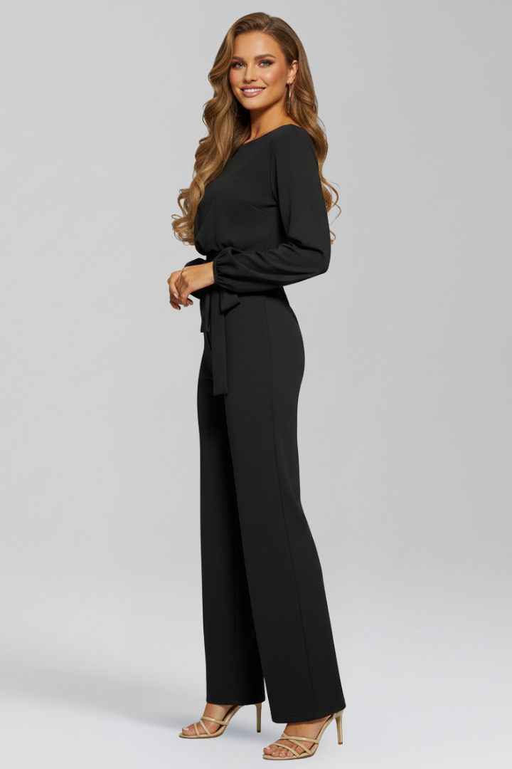 Dames Getailleerde Jumpsuit – Met Riem, Geschikt voor Casual en Werk, Ideaal voor Lente en Zomer