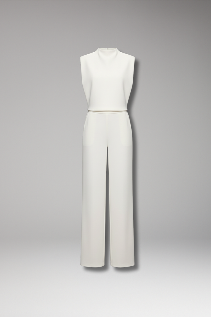 Dames Jumpsuit Mouwloos met Wide-Leg Pijpen