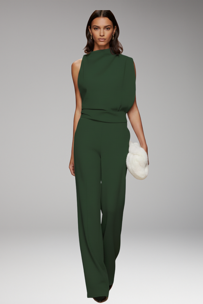 Dames Jumpsuit Mouwloos met Wide-Leg Pijpen