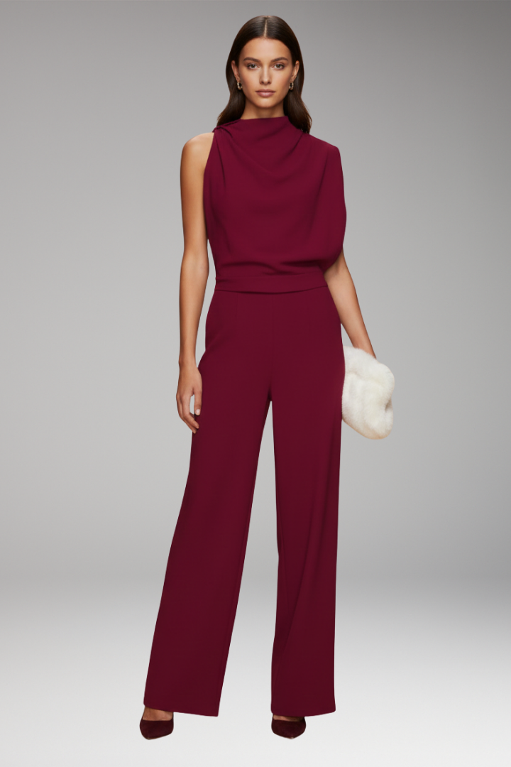 Dames Jumpsuit Mouwloos met Wide-Leg Pijpen