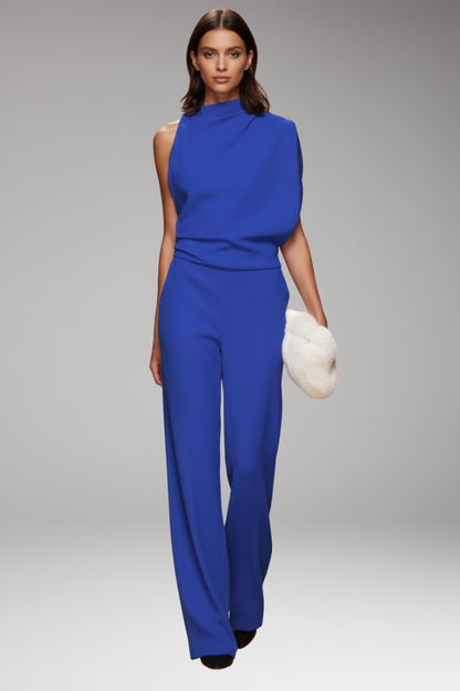 Dames Jumpsuit Mouwloos met Wide-Leg Pijpen