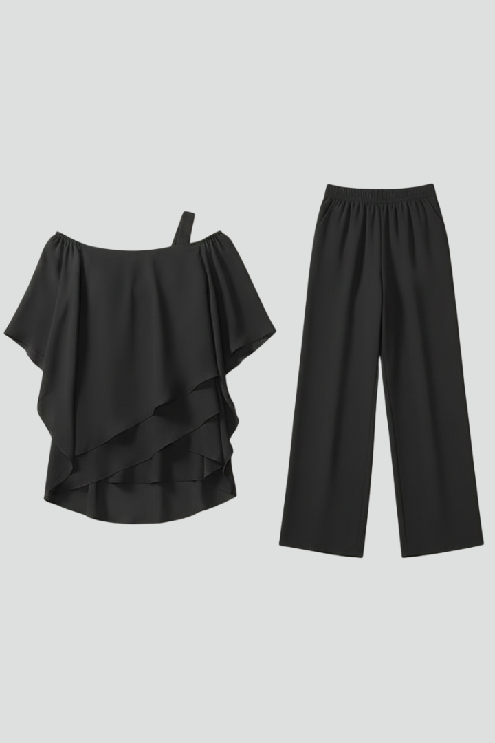 Dames Oversized Jumpsuit – Off-Shoulder, Wijde Pijpen, Geschikt voor Zomer en Casual Gebruik