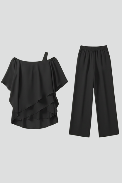 Dames Oversized Jumpsuit – Off-Shoulder, Wijde Pijpen, Geschikt voor Zomer en Casual Gebruik