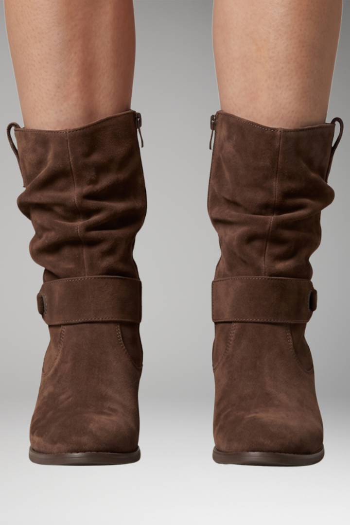 Dames Orthopedische Laarzen met Zijritssluiting en Slouchy Fit