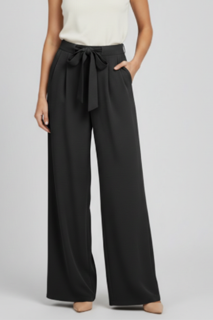 Dames High-Waisted Broek – Ruime Pasvorm met Elastische Taille voor Casual Gebruik