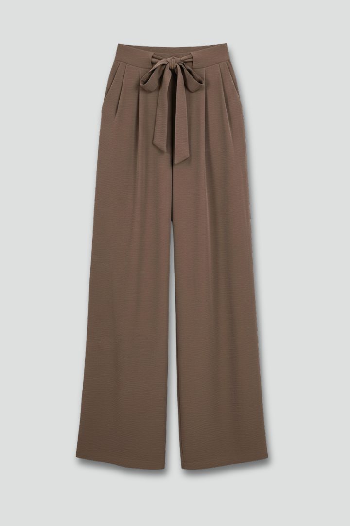 Dames High-Waisted Broek – Ruime Pasvorm met Elastische Taille voor Casual Gebruik