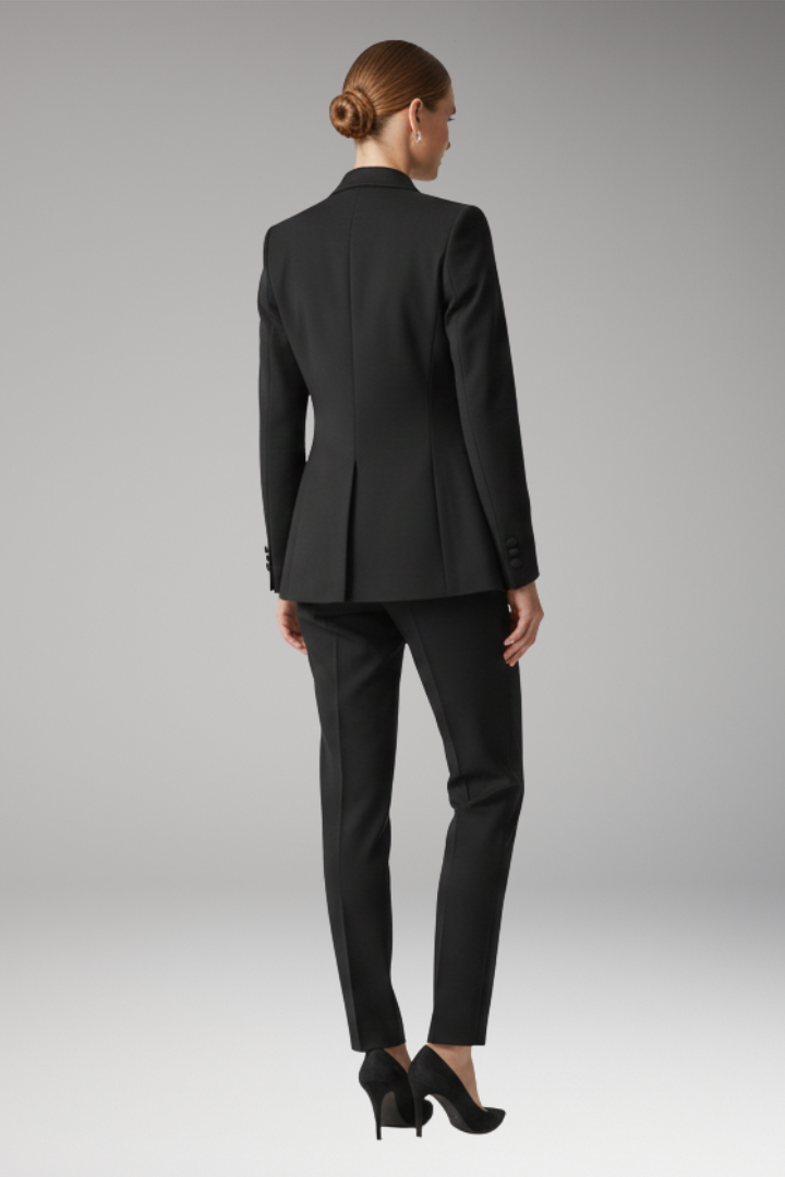 Dames Driedelig Pantalonpak met Blazer, Vest en Rechte Pijpen