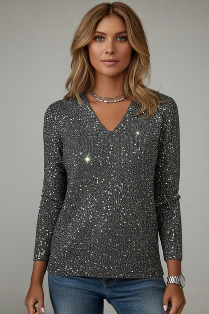 Dames Slim Fit Trui – Met V-hals en Lange Mouwen, Geschikt voor Casual en Dagelijks Gebruik