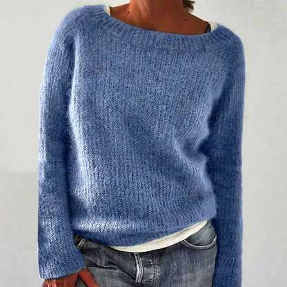 Women's Oversized Sweater, Relaxed-Fit Casual Knit Pullover for Everyday Comfort 1