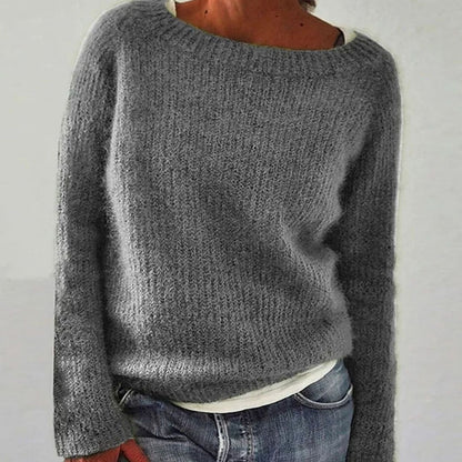 Women's Oversized Sweater, Relaxed-Fit Casual Knit Pullover for Everyday Comfort 4