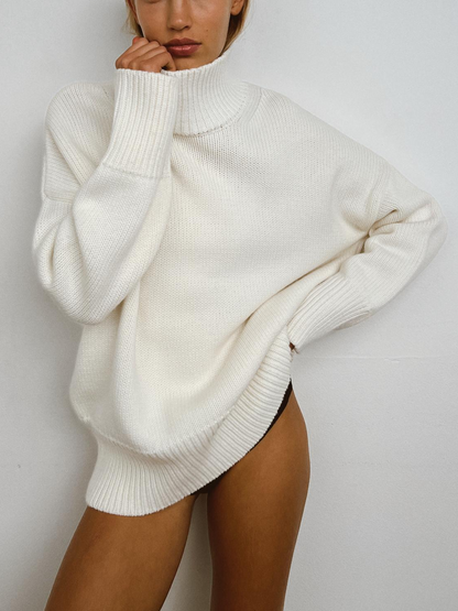 Dames Coltrui in Wolmix Tricot - Warme Winterpullover