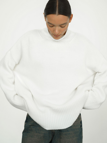 Dames Coltrui in Wolmix Tricot - Warme Winterpullover