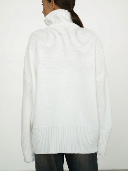 Dames Coltrui in Wolmix Tricot - Warme Winterpullover