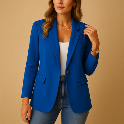 Dames Getailleerde Blazer – Geschikt voor Werk en Casual Gebruik