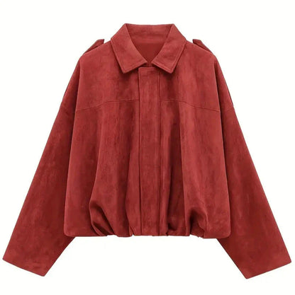 Dames Oversized Jas – Met Rits, Geschikt voor Lente en Herfst
