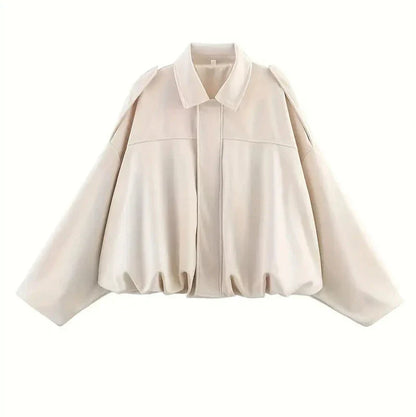 Dames Oversized Jas – Met Rits, Geschikt voor Lente en Herfst