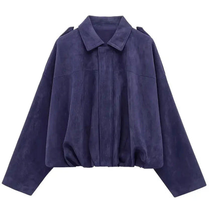 Dames Oversized Jas – Met Rits, Geschikt voor Lente en Herfst