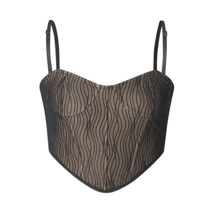 Helivienne - Zachte Mesh Cropped Korset