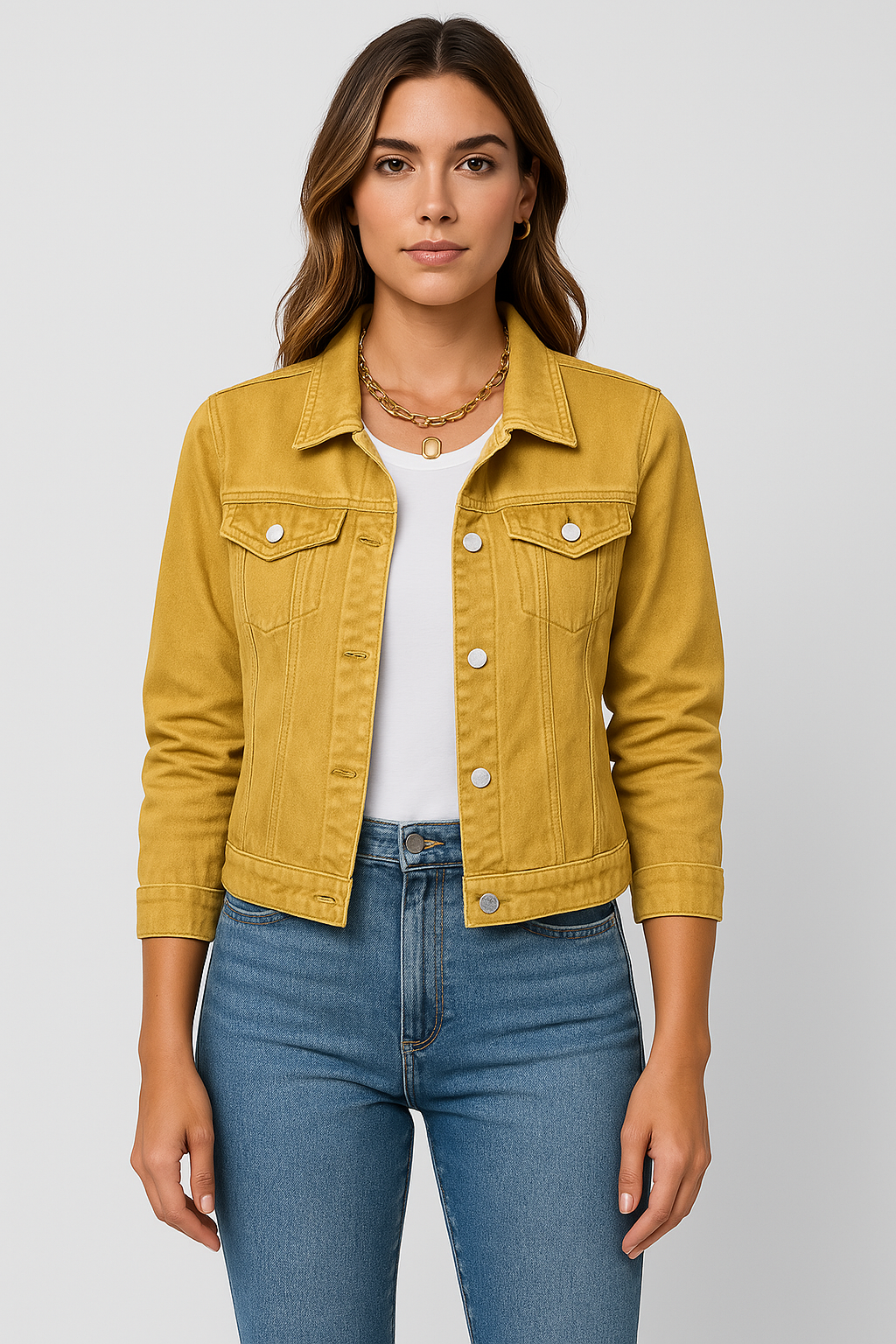 Zaira – Trendy Korte Denim Jas voor Dames