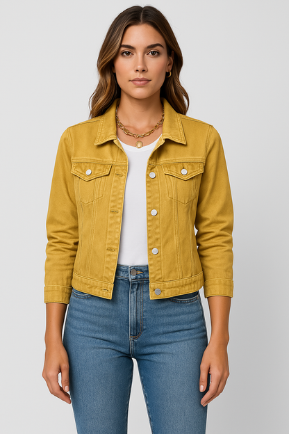 Zaira – Trendy Korte Denim Jas voor Dames