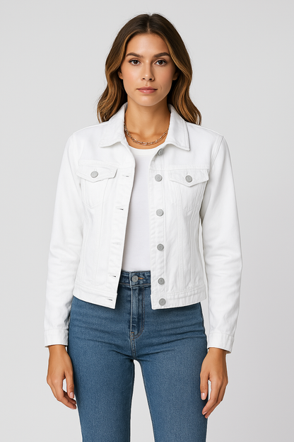 Zaira – Trendy Korte Denim Jas voor Dames