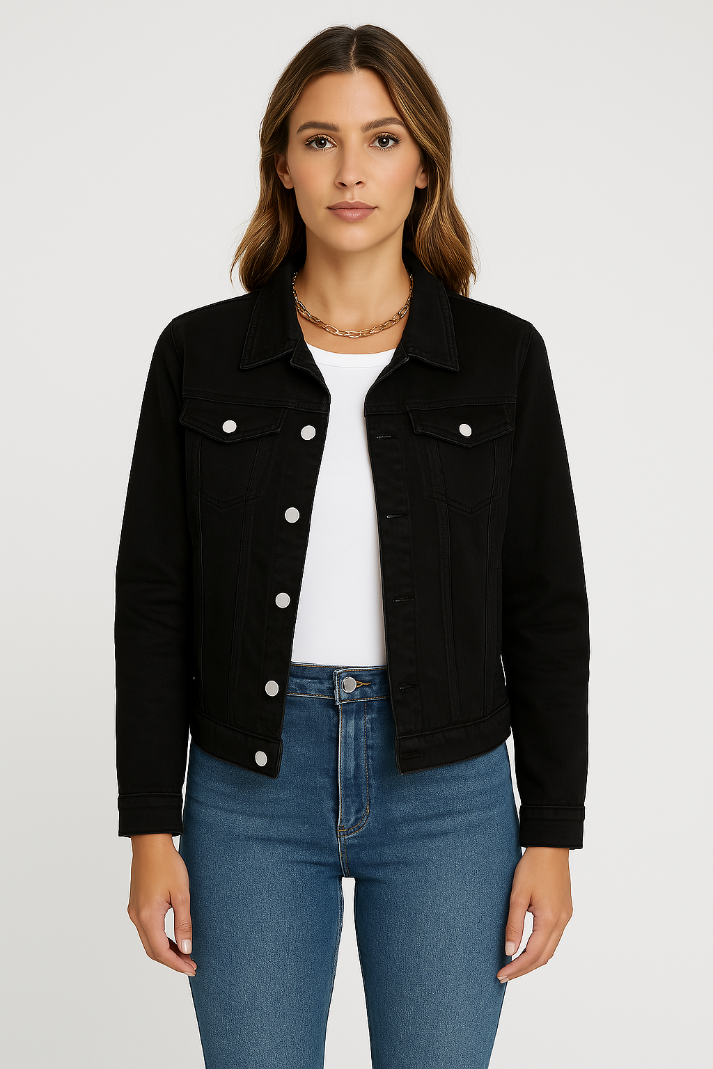 Zaira – Trendy Korte Denim Jas voor Dames