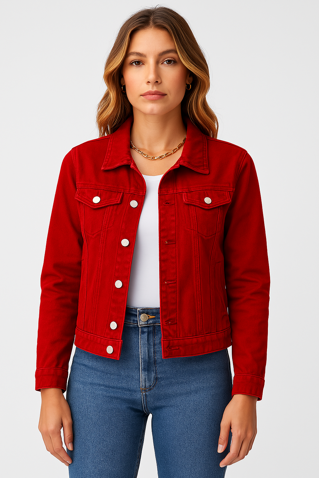 Zaira – Trendy Korte Denim Jas voor Dames