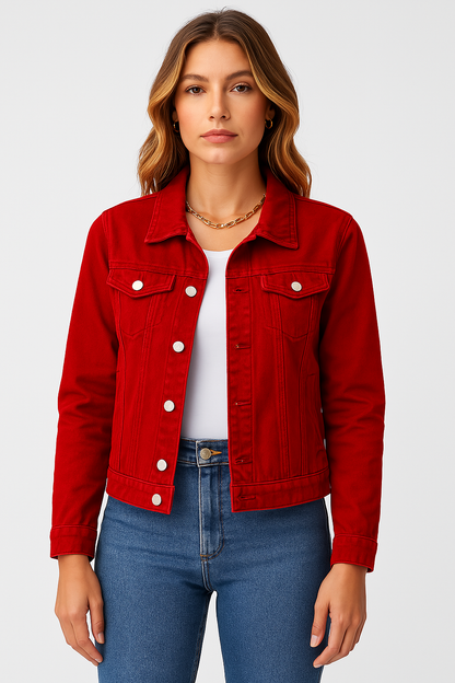 Zaira – Trendy Korte Denim Jas voor Dames