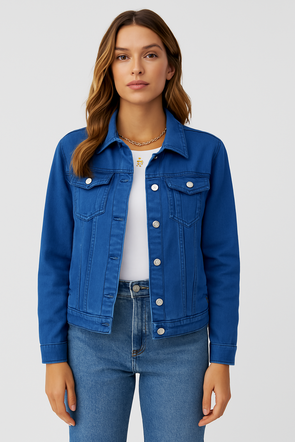 Zaira – Trendy Korte Denim Jas voor Dames