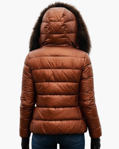 Veste Hiver Femme Capuche Fourrure, vue d'ensemble