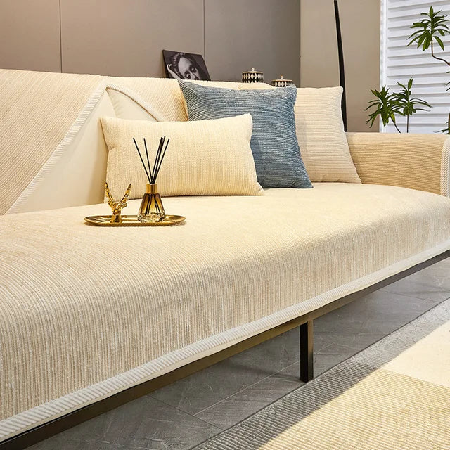 Bankhoes Chenille met Antislip Onderkant en Huisdierbescherming