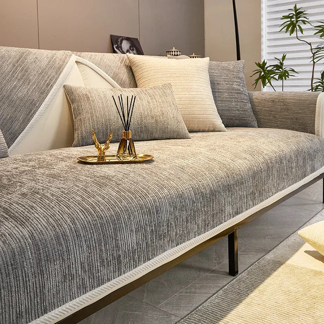 Bankhoes Chenille met Antislip Onderkant en Huisdierbescherming
