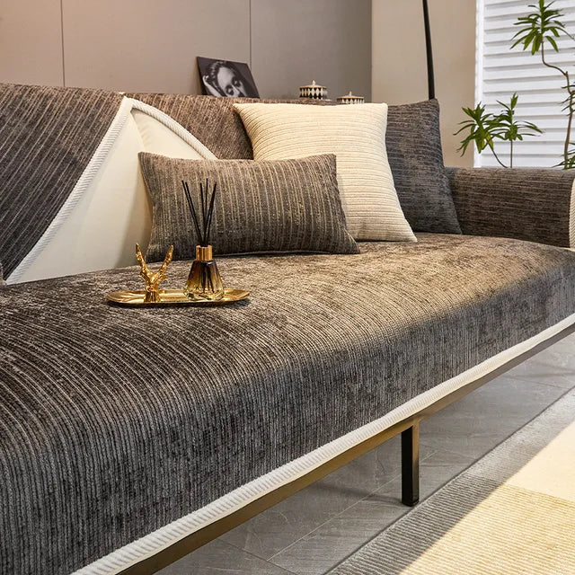 Bankhoes Chenille met Antislip Onderkant en Huisdierbescherming